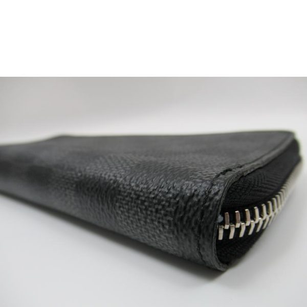 28424 3 Louis Vuitton Zippy Wallet Vertical Damier Graphite Wallet Black