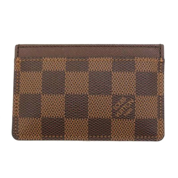 28484 1 Louis Vuitton Porte Carte Sampler Damier Ebene Brown