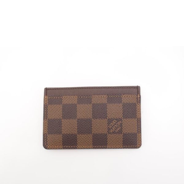 28484 2 Louis Vuitton Porte Carte Sampler Damier Ebene Brown