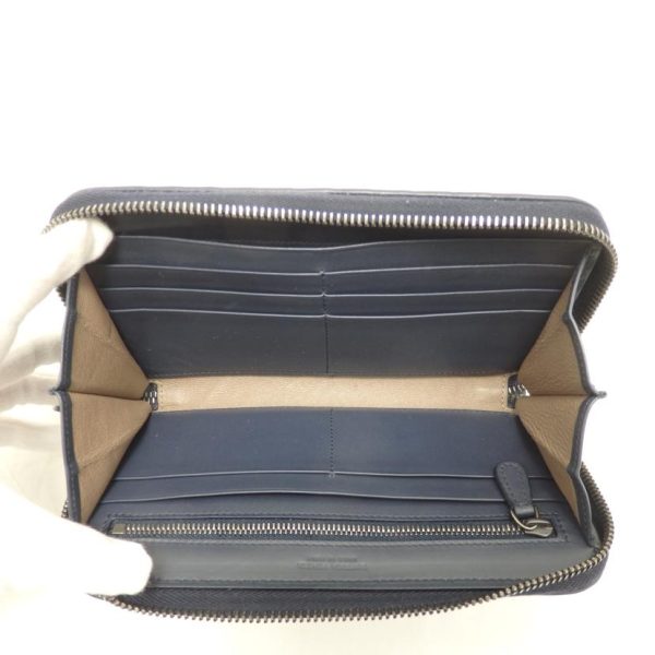 28507 4 Bottega Veneta Intrecciato Round Zipper Long Wallet