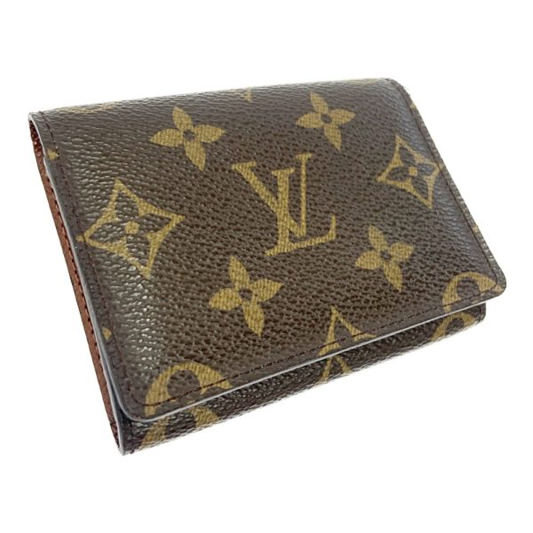 285132 3 LOUIS VUITTON Monogram PVC Amberlop Carte de Visite Brown