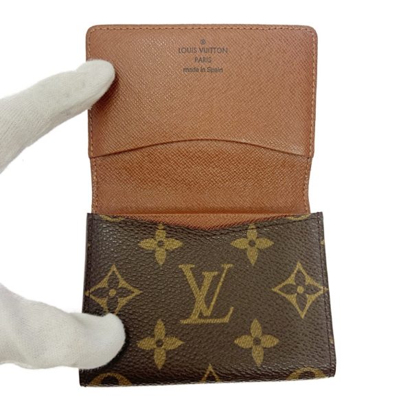 285132 5 LOUIS VUITTON Monogram PVC Amberlop Carte de Visite Brown