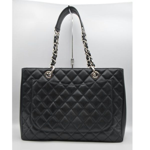 28516 2 Chanel Matelasse GST Tote Bag Black