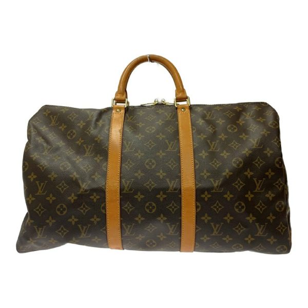 285769 4 LOUIS VUITTON Monogram PVC Keepall Boston Bag Brown