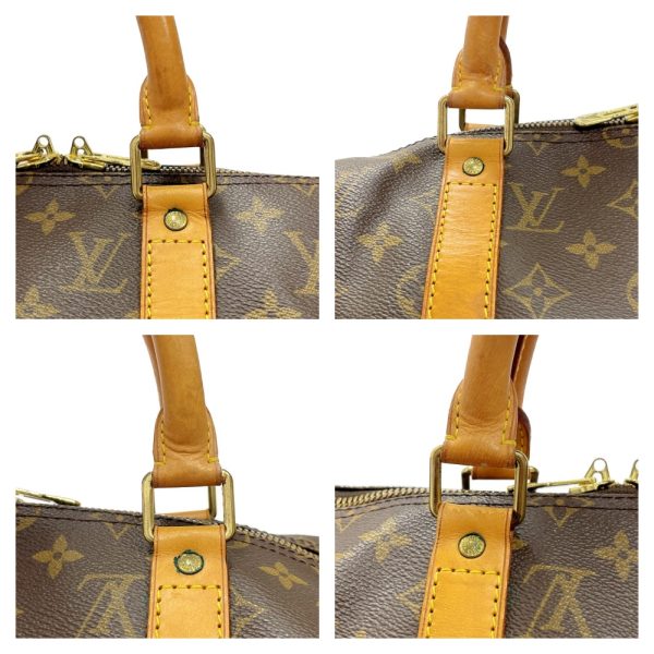 285769 8 LOUIS VUITTON Monogram PVC Keepall Boston Bag Brown