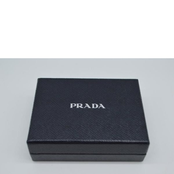 28578 7 Prada Saffiano Fiocco Card Case Nero