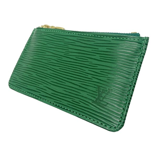 286097 2 LOUIS VUITTON Epi Leather Pochette Cleat Coin Case Borneo Green