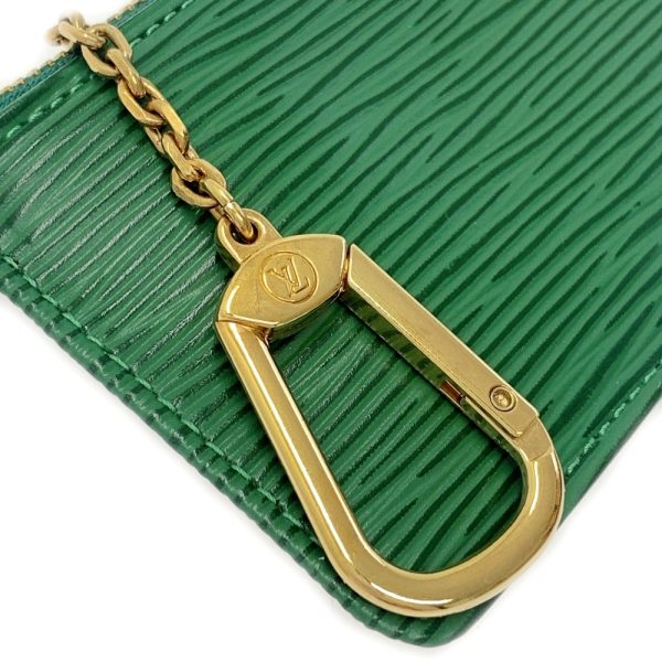 286097 6 LOUIS VUITTON Epi Leather Pochette Cleat Coin Case Borneo Green