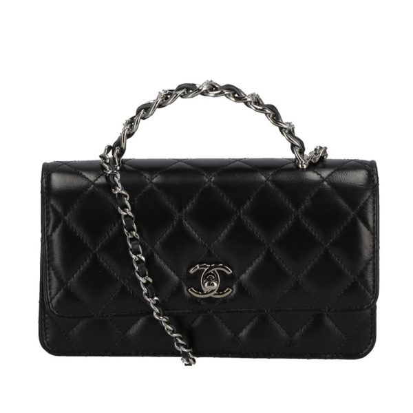 28614 1 Chanel Top Handle Chain Wallet