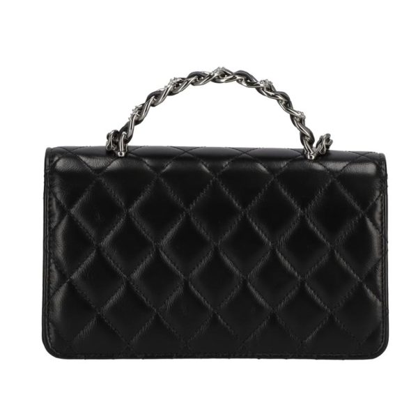 28614 2 Chanel Top Handle Chain Wallet