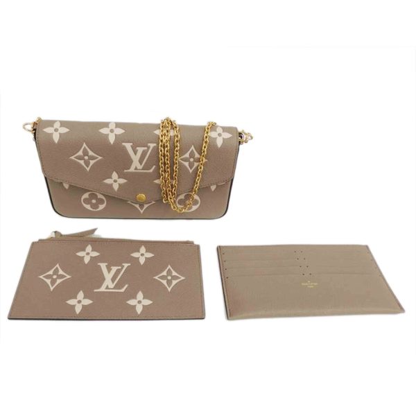 28615 1 Louis Vuitton Pochette Felicie Clutch Monogram