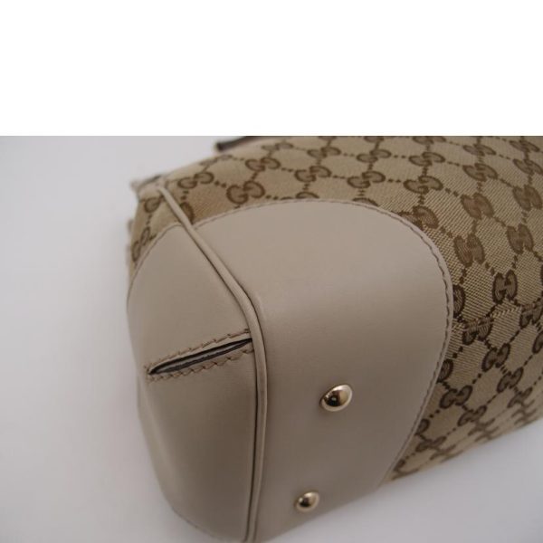 28635 6 Gucci GG Canvas Mayfair Medium Tote Bag Beige