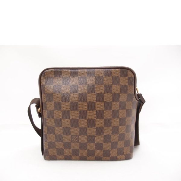 28822 2 Louis Vuitton Olaf PM Damier Ebene Shoulder Bag Brown