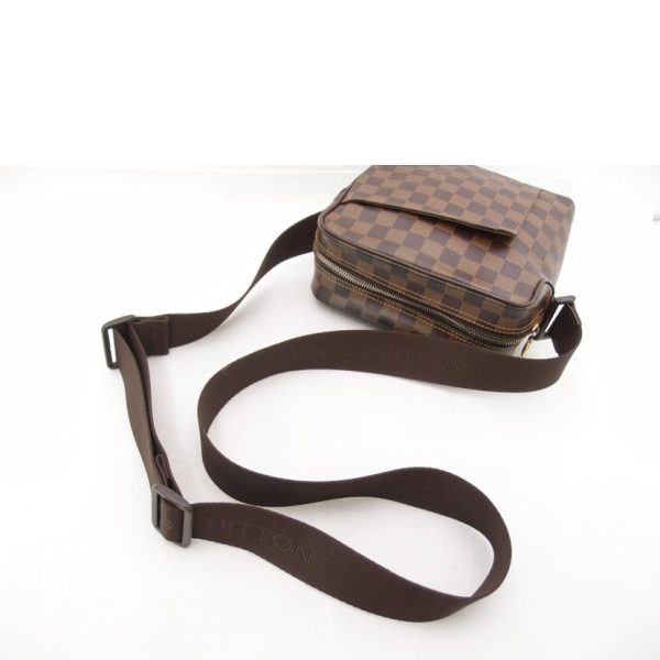 28822 4 Louis Vuitton Olaf PM Damier Ebene Shoulder Bag Brown