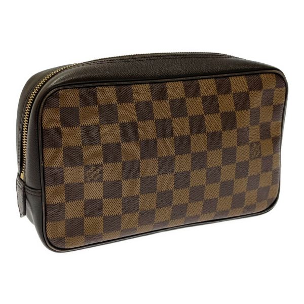 288611 2 LOUIS VUITTON Damier PVC True Toilet Shoulder Bag Ebene