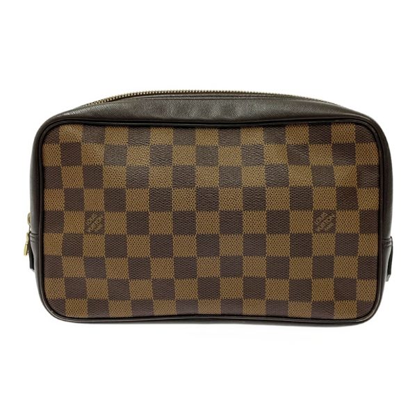 288611 4 LOUIS VUITTON Damier PVC True Toilet Shoulder Bag Ebene