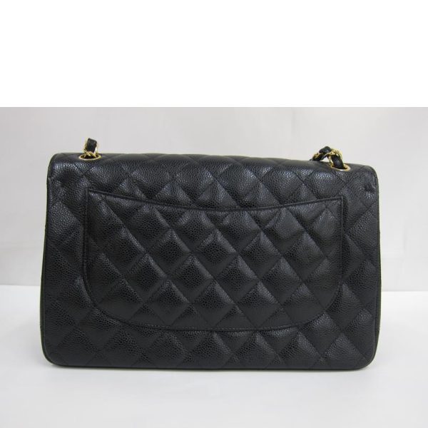 28907 2 Chanel Matelasse Chain Shoulder Bag Black