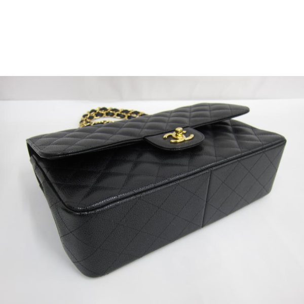 28907 4 Chanel Matelasse Chain Shoulder Bag Black