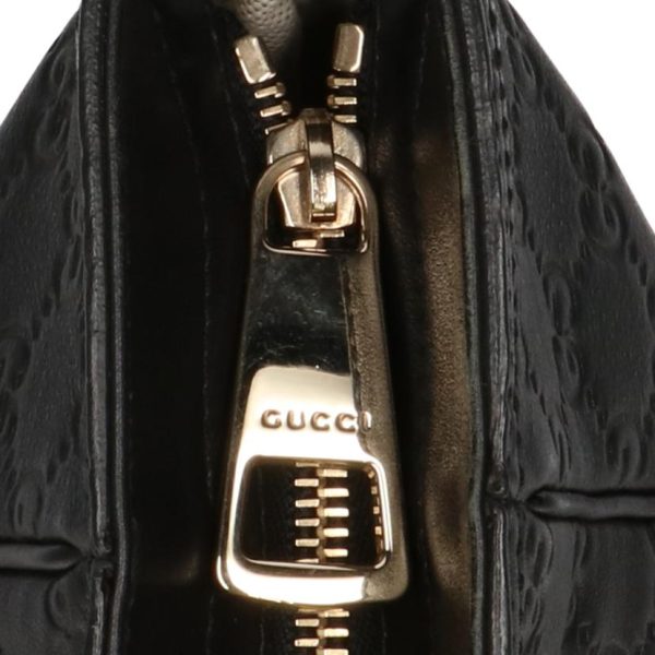 29031 6 Gucci Guccisima Burly Leather Tote Bag Black