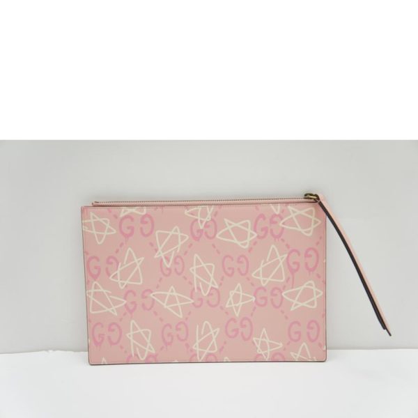 29246 2 Gucci Ghost Leather Clutch