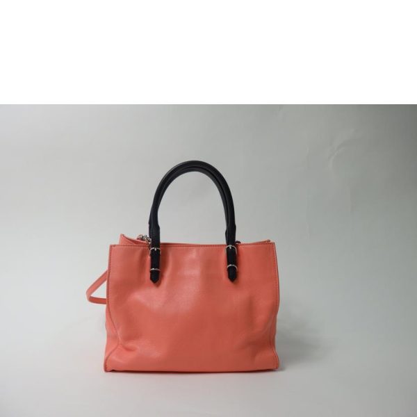 29478 2 Balenciaga Paper Mini 2 Way Bag Salmon Pink x Black