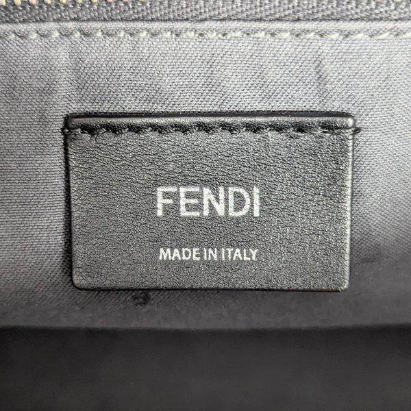 294 17 Fendi Visor Way Medium Leather 2way Shoulder Bag Light Blue