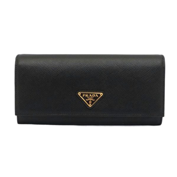 29561 1 PRADA Long Wallet with Pass Case Bag Black