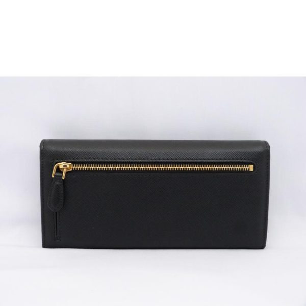 29561 2 PRADA Long Wallet with Pass Case Bag Black