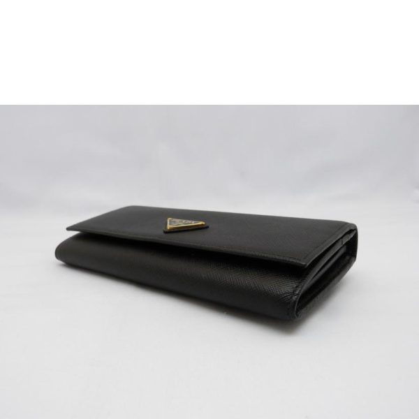 29561 3 PRADA Long Wallet with Pass Case Bag Black