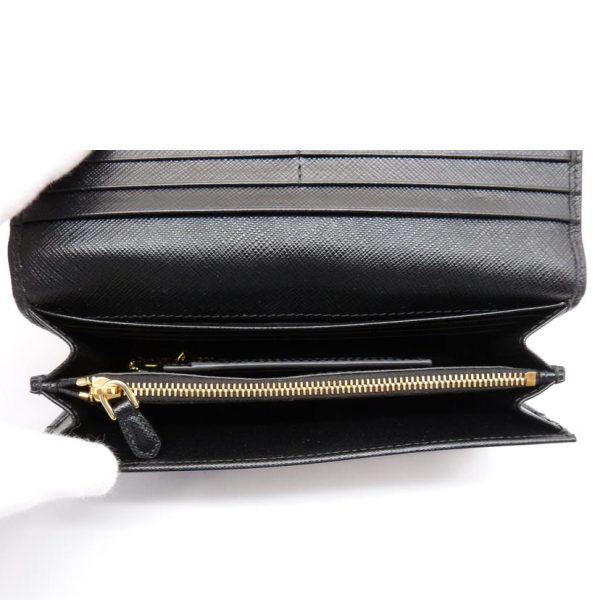 29561 4 PRADA Long Wallet with Pass Case Bag Black