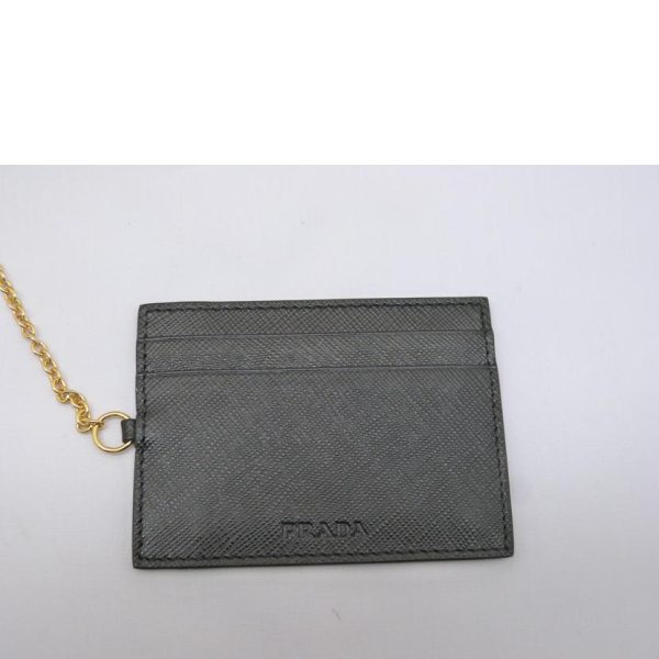 29561 6 PRADA Long Wallet with Pass Case Bag Black