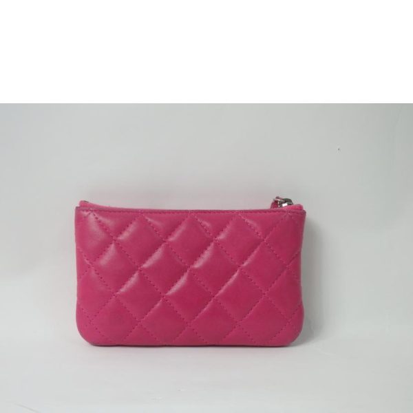 29591 2 Chanel Cocomark Matelasse Coin Case Pouch Pink