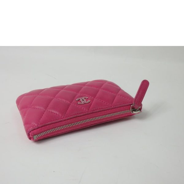 29591 4 Chanel Cocomark Matelasse Coin Case Pouch Pink