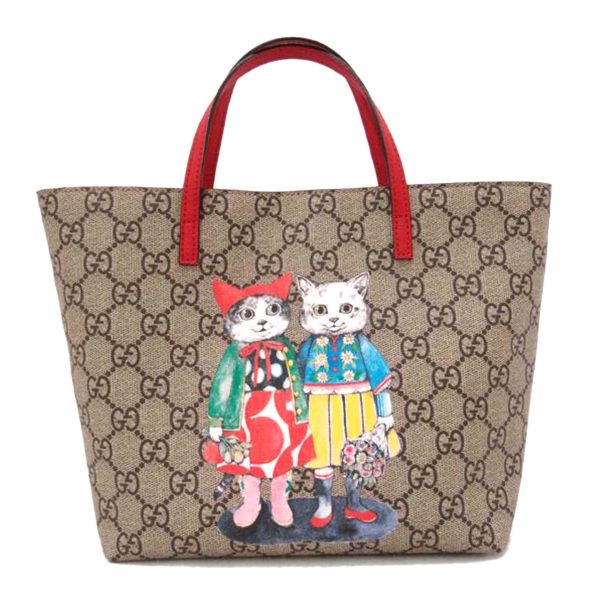 29676 1 GUCCI Childrens Yuko Higuchi GG Supreme Tote Red