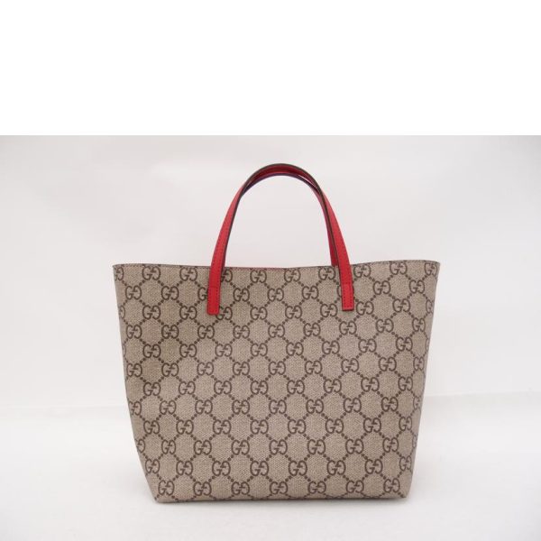 29676 2 GUCCI Childrens Yuko Higuchi GG Supreme Tote Red