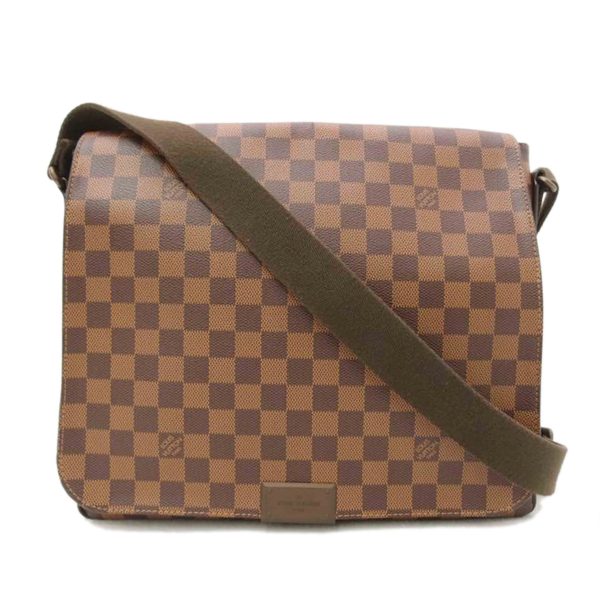 29744 1 Louis Vuitton District MM Damier Ebene Messenger Bag Brown