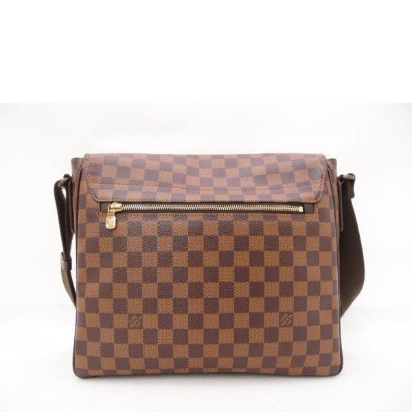 29744 2 Louis Vuitton District MM Damier Ebene Messenger Bag Brown