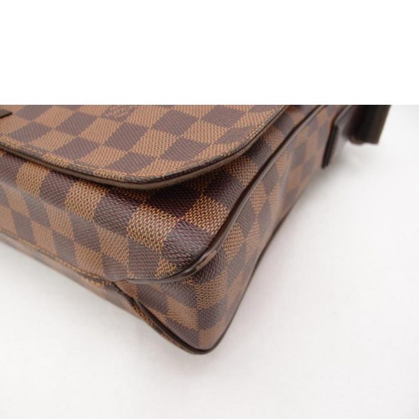 29744 7 Louis Vuitton District MM Damier Ebene Messenger Bag Brown