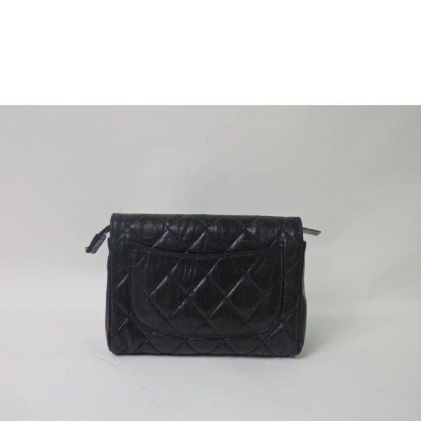 29768 2 Chanel Cocomark Matelasse Pouch Bag Black