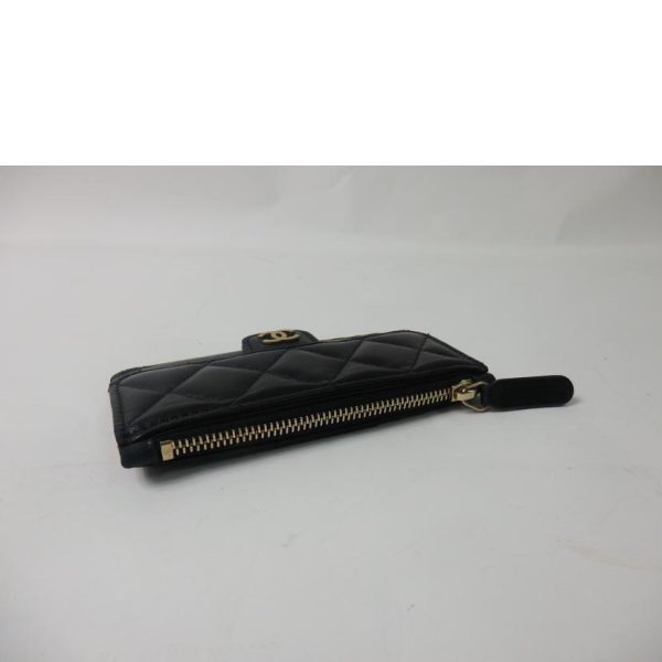 29782 5 Chanel Cocomark Matelasse Coin Case Card Case Gold Hardware