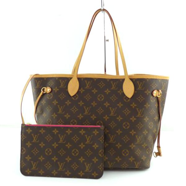 29969 1 Louis Vuitton Neverfull MM Monogram Bag Brown