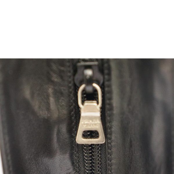 29978 8 Handbag Goat Leather Black