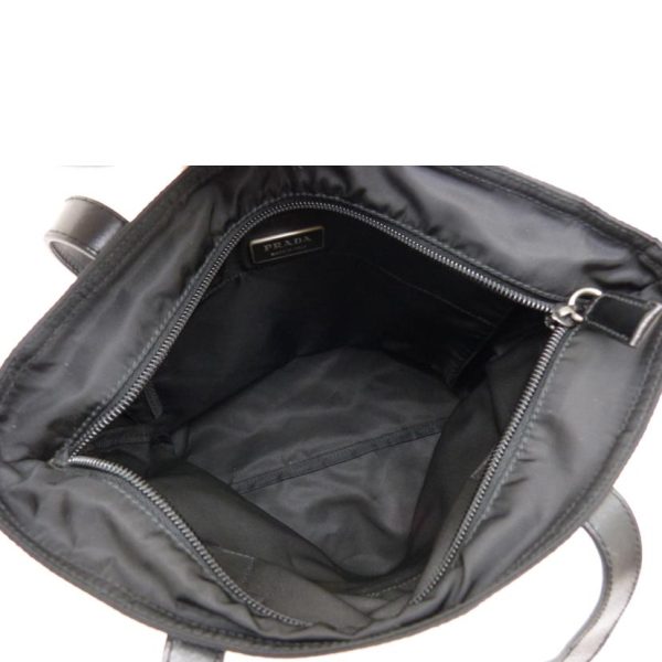 29991 5 PRADA Prada Nylon Handbag Bag Black