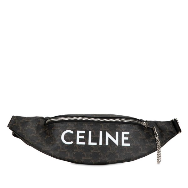 2kl7fsvvpx7cmcor 1 Celine Triomphe Waist Bag Body Bag Brown PVC