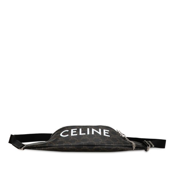 2kl7fsvvpx7cmcor 4 Celine Triomphe Waist Bag Body Bag Brown PVC