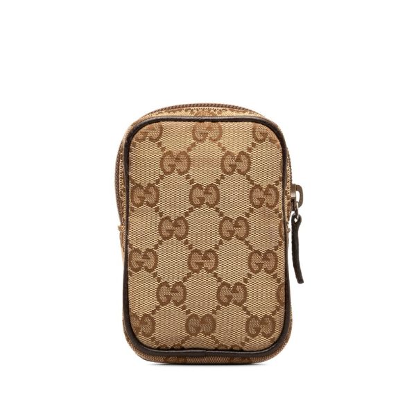 2nb8kx6i7oi0plj9 3 Gucci GG Canvas Cigarette Case Pouch Beige Brown