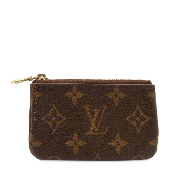 2r188xzb0hyfyfdy 2 Louis Vuitton Monogram Pochette Coin Purse M62650 Brown