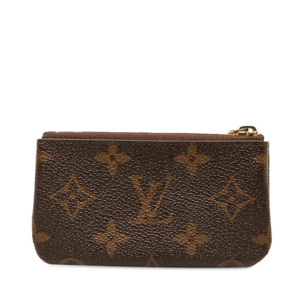 2r188xzb0hyfyfdy 3 Louis Vuitton Monogram Pochette Coin Purse M62650 Brown