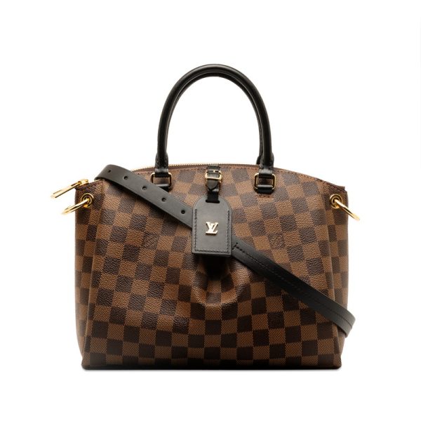 2unjo9mrosp6wejn 1 Louis Vuitton Damier Ebene Odeon PM Shoulder Bag 2WAY Brown