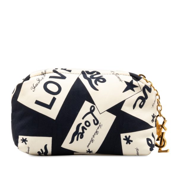 2yy6ps6h6kxiw46u 3 Saint Laurent YSL LOVE Pouch Blue White Canvas